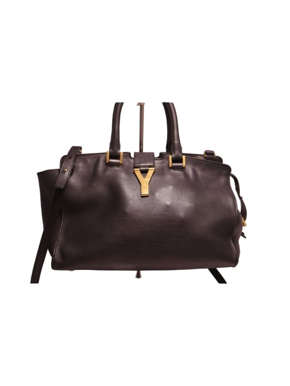 Saint Laurent Petit Cabas Leather 2-Way Handbag